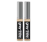 Greyfree Root Touch Up Temporary Hair Color Cover Grey Stripes, Eyebrows, Moustaches and Beards Pack of 2 (Dark Blonde)