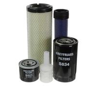 Greyfriars Filters Filter Service Kit Compatible with Takeuchi TB235 TB250 - Yanmar Engine 3NTV88 4TNV - Air, Oil, Fuel Filter