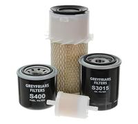 Greyfriars Filters Filter Service Kit Replacement for Kubota KX41, KX61 Air Oil Fuel (Kubota D1105 Engine)