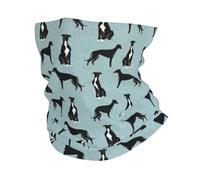 Greyhound Black Pet Dog,Bandana Neck Gaiters Multifunctional Headwear Scarf Face Shield Headband Neck Warmer Tube