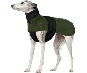 Greyhound Coat Fleece, Lurcher Coat Vizsla Saluki Waterproof Sighthound Jacket Dog Winter Jumper Warm for Large Dogs Fleece Jacket with Harness Hole