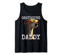 Greyhound Daddy Dogs Dad Fathers Day Papa Sighthound Tank Top