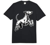 Greyhound Dog Blackwork Comfort Colors Adult Heavyweight T-Shirt