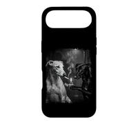 Greyhound Dogs Smoking Lighter Black White Art Case for iPhone Air