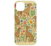 Greyhound in the Wildflowers Retired Racing Greyhound Case for iPhone 14 Plus