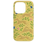 Greyhound in the Wildflowers Retired Racing Greyhound Case for iPhone 14 Pro
