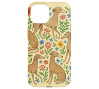 Greyhound in the Wildflowers Retired Racing Greyhound Case for iPhone 15