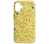Greyhound in the Wildflowers Retired Racing Greyhound Case for iPhone 16 Plus