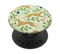 Greyhound in the Wildflowers Retired Racing Greyhound PopSockets Adhesive PopGrip