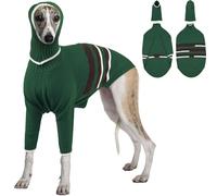 Greyhound Jacket, Greyhound Sweatshirt Turtleneck Dog Jumper Large Knitted Sweater Knitwear Grey hound Onesie Lurcher Sweater Lurcher Clothes(Armygreen, XL)