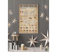 Greyhound Knowledge Knowledge Vertical Greyhound Knowledge Greyhound Lover Greyhound Art Greyhound Decor Metal Tin Sign Signs With Quotes Metal Sign Art Tin Sayings 12"x 8" Inch