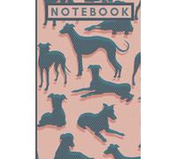 Greyhound Notebook: Cute greyhound whippet notebook or notepad