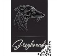 Greyhound Portrait, Adult Puzzle, 1000 Pieces, 70x50cm/1000pcs