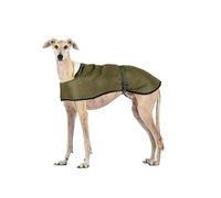 Greyhound Raincoat: Style, Cold and Rain Protection, Lamb Lining, Heat Insulation, Harness Hole, Great for Greyhound, Greyhound, and Podencos - Khaki, M
