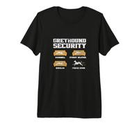 Greyhound Security Greyhounds Owners Dog Lovers Distressed Premium T-Shirt