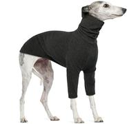 Greyhound Sweatshirts, Turtleneck Dog Jumper Large Knitted Dog Jumper Sweater Knitwear for Greyhound Lurcher Sweater Lurcher Clothes(Grey, XL)