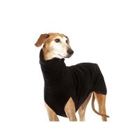 Greyhound Winter Outfit: Elastic Thickened Warm Onesie Jacket - High-Neck Dog Pajama Suit Set, Stylish Gear for Medium(Black,XXL)