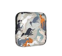 Greyhounds Cute, Sanitary Pad Storage Bag, Pad Holder Bag with Zipper, Change Purse