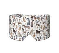 Greyhounds Wippets and Lurcher Dogs, Full Eye Covers Light Blocking Eye Mask Sleep Eye and Ear Muffs