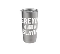 Greying and Slaying Stainless Steel Insulated Tumbler