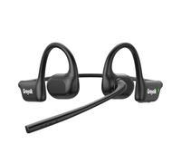 GREYOLK Bluetooth Headset With Microphone, Open Ear Headphones Noise Cancelling, Wireless Headset with Mic for Work, Calls, Meetings, Driving, Black