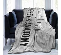 Greys Anatomy Flannel Throw Blanket Ultra Soft Lightweight Microfiber Fleece Blanket Perfect for Couch Sofa Bed 60"x50"