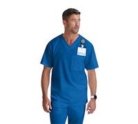 BARCO Grey's Anatomy Men's Evan Scrub Top, New Royal, Medium