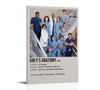 Grey's AnatomyPosters for Bedroom Aesthetic Poster Decorative Painting Canvas Wall Art Living Room Posters Bedroom Painting Wall Art DecorFrame-style12x18inch(30x45cm)
