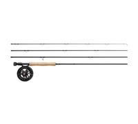 Greys Fin Fly Fishing Rod & Reel Combo | 4-Piece Fast Action Fly Rod With Fin Disc Drag Reel | Ready-To-Fish High-Performance Freshwater Combo | Includes Rod & Reel Case | 9ft | 7/8