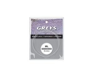 Greys Greylon Knotless Tapered Leader - 0.10mm 9ft 2lb