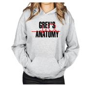 Greys Heartbeat Greys Anatomy Hoody (as8, alpha, s, regular, regular, Grey)