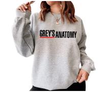 Greys Logo Anatomy Sweatshirt (as8, alpha, l, regular, regular, Grey)