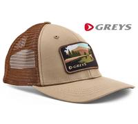Greys Scene Cap Fishing Hat Trucker Style Mesh Tan 1561623