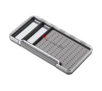 Greys Slim Fishing Tackle Box | Floating Waterproof Tackle Storage Box | Fly Box for Streamers/Nymphs | Storage with Transparent Lid | Fits Wading Jacket or Vest Pocket | Magnetic Closure