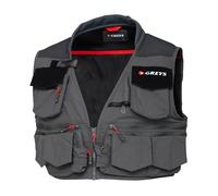 Greys Tail Fly Fishing Vest | Breathable Angling Vest For River, Lake And Coastal Fishing | Multiple Pockets For Fly Boxes, Leaders And Accessories | Comfortable Fit | S/M