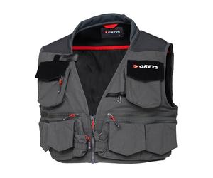Greys Tail Fly Fishing Vest, Breathable Angling Vest For River, Lake And Coastal Fishing, Multiple Pockets For Fly Boxes, Leaders And Accessories, Comfortable Fit