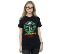 Greyscale Clarkmas Cotton Boyfriend T-Shirt National Lampoon's Christmas Vacation Black L