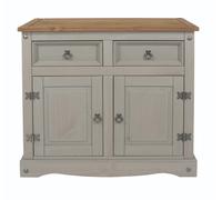 Greywashed Corona Solid Pine Bookcase TV Unit Sideboard Cupboard Dining Sets