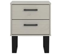 Greywashed Solid Pine Bedside Chest Sideboard TV Unit Coffee Table- Texas Grey