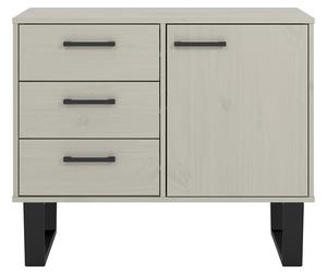 Greywashed Solid Pine Bedside Chest Sideboard TV Unit Coffee Table- Texas Grey