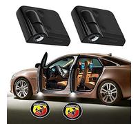 GRFIT 2 Pieces Car Door Light Logo Projector, Personalize Your Logo Car Door Light Wireless Car Door Light for Abarth