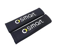 GRFIT 2 Pieces Car Seat Belt Cover Leather Car Seat Belt Shoulder Pad for Smart fortwo forfour 450 451 453