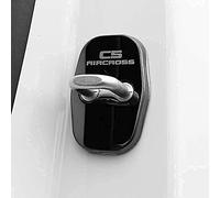 GRFIT 4 Pcs Car Door Lock Protector for Citroen C5 Aircross Car Logo Sticker Accessories,Black