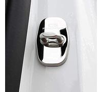 GRFIT 4 Pcs Car Door Lock Protector for Citroen C5 Aircross Car Logo Sticker Accessories,Silver