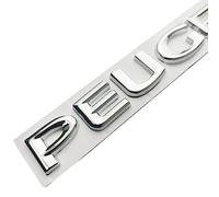 GRFIT Car lettering decoration logo VELOCE, for Peugeot 107 206 207 208 308 307 407 508 2008 3008 replacement 3D car sticker logo,Silver