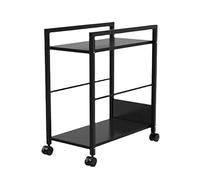 GRFIT CPU Stand Under Desk Cpu Stand Double-layer Pc Mainframe Tower Bracket Heavy-duty Mainframe Box Holder Multi-function Rack with Wheels CPU Holder，Computer Tower Holder