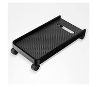 GRFIT PC Tower stand Multi-function CPU Bracket，Mobile PC Mainframe Bracket with Wheels CPU Bracket Cart ，Locking Casters PC Rolling Rack (Black) Computer Monitor Riser Stand