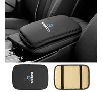 GRFIT Steering Wheel Armrest Cover Center Console Protector Pad, for Volvo XC40 XC60 XC90 V60 V90 V40 S60 S90 Car Armrest Box Mat, Cushion, Car Armrest Accessories,Black