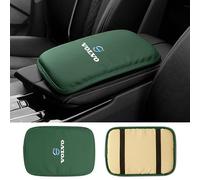 GRFIT Steering Wheel Armrest Cover Center Console Protector Pad, for Volvo XC40 XC60 XC90 V60 V90 V40 S60 S90 Car Armrest Box Mat, Cushion, Car Armrest Accessories,Green