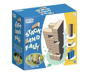 Grhopper Games Giant Stack N Fall Stacking Blocks Brown (One Size)